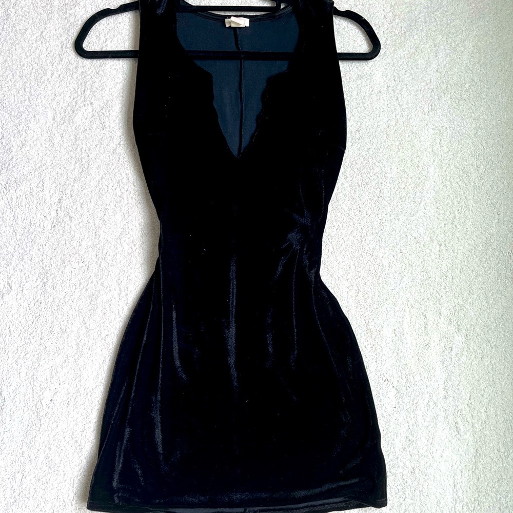 Velvet mini dress